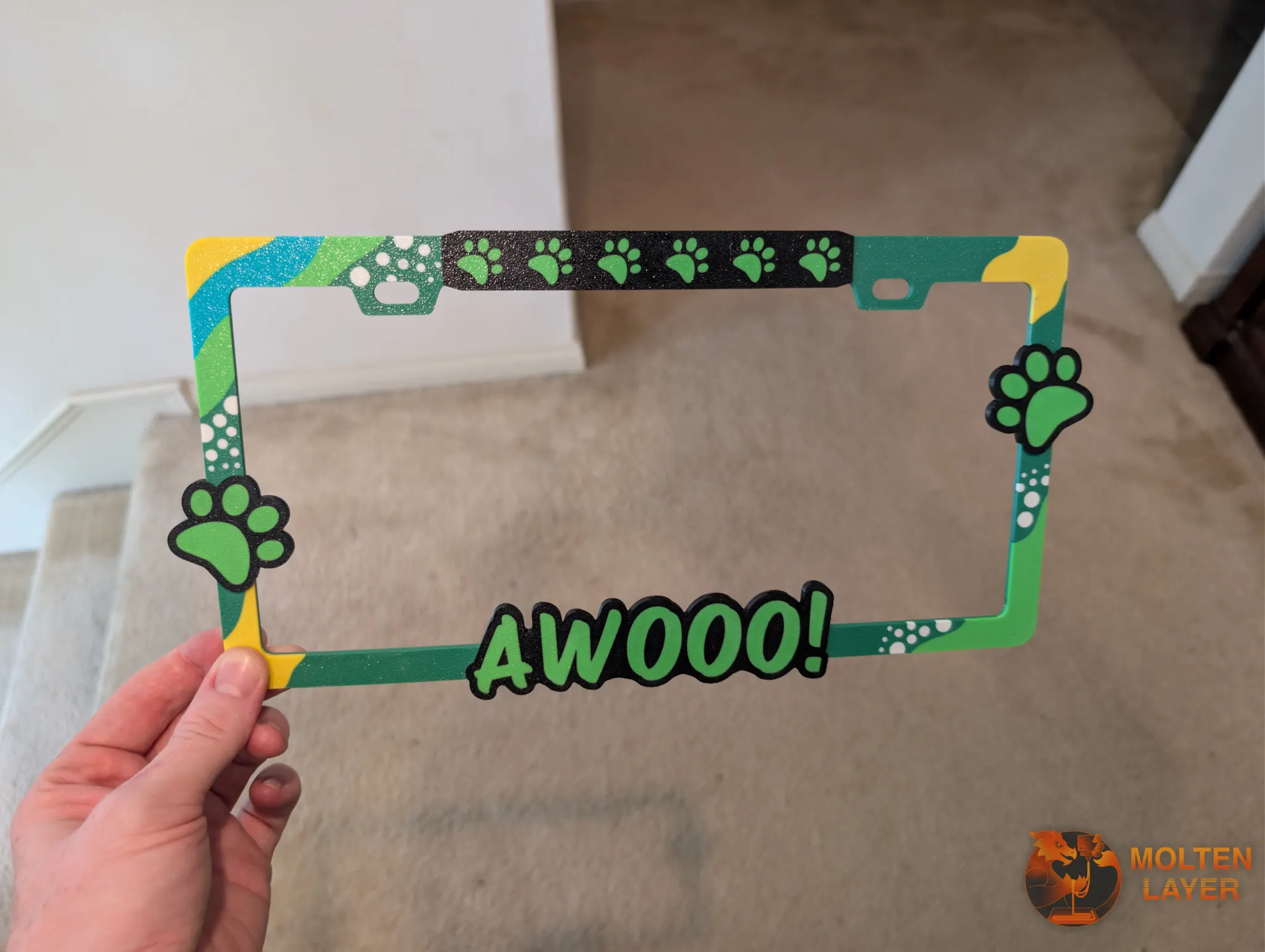 Awooo!
Yellow Teal Pop Green Black