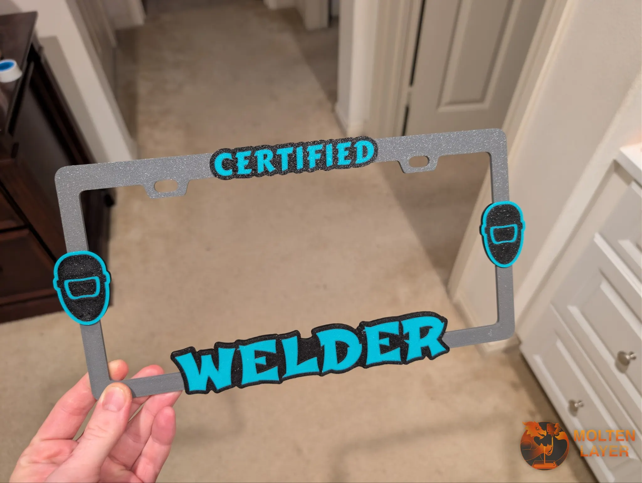 Certified Welder
Dark Gray Black Teal Green
Welder Helmet Ornaments
