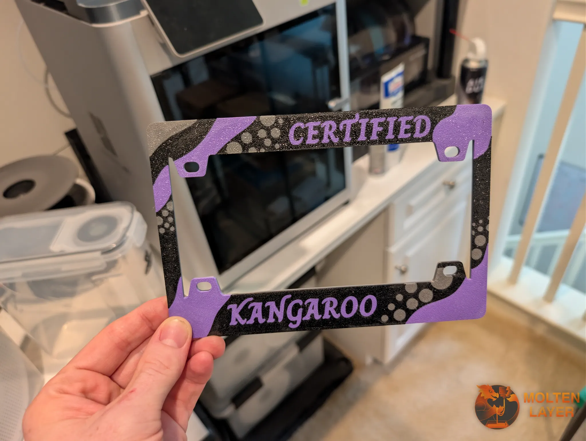 Certified Kangaroo
Dark Gray Black Purple
