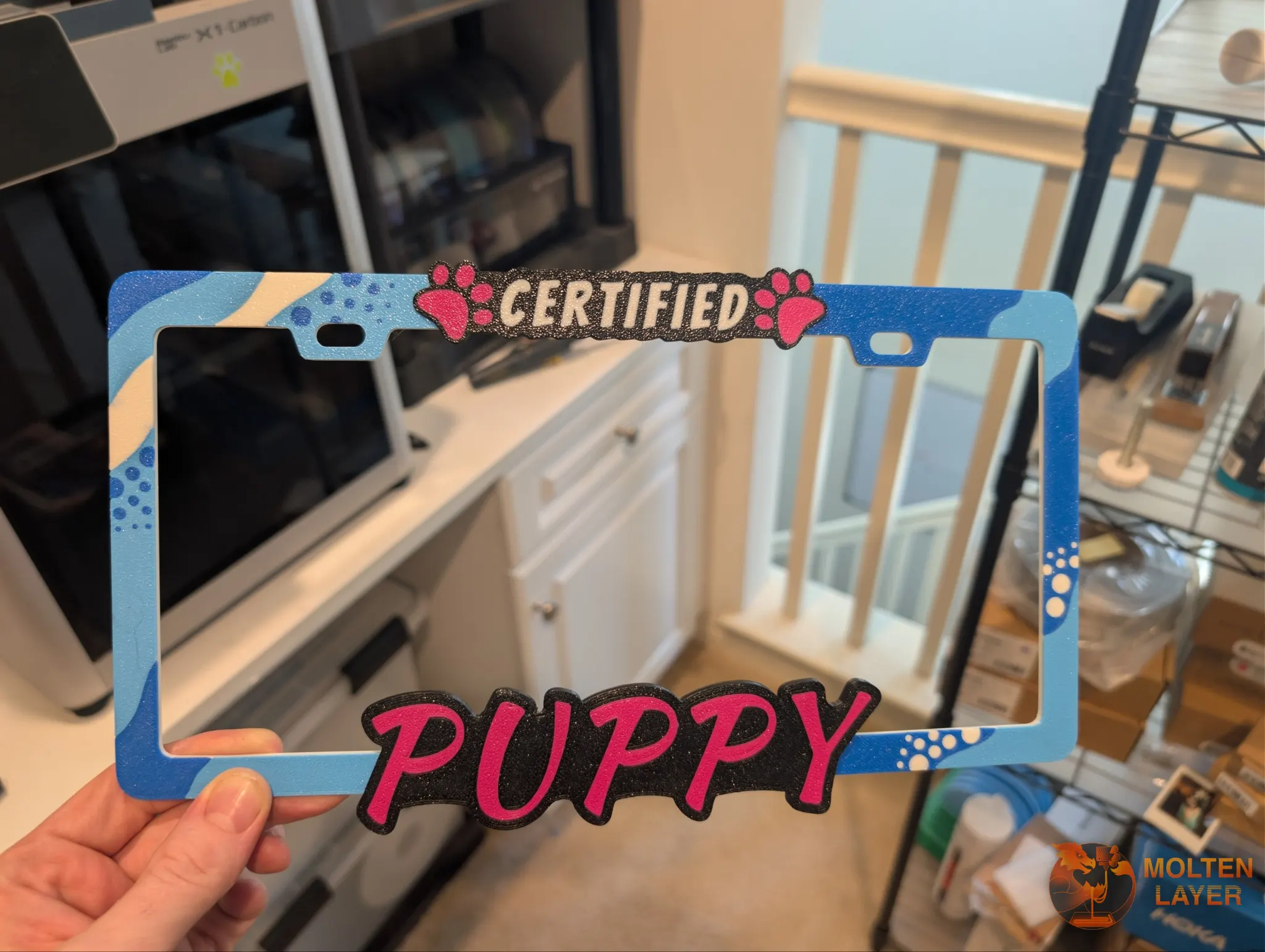 Certified Puppy
Azure Blue White Pop Pink Black
Paw Stamps