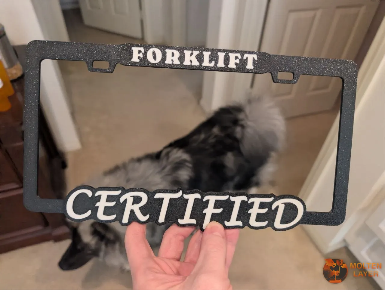 Forklift Certified
Black White