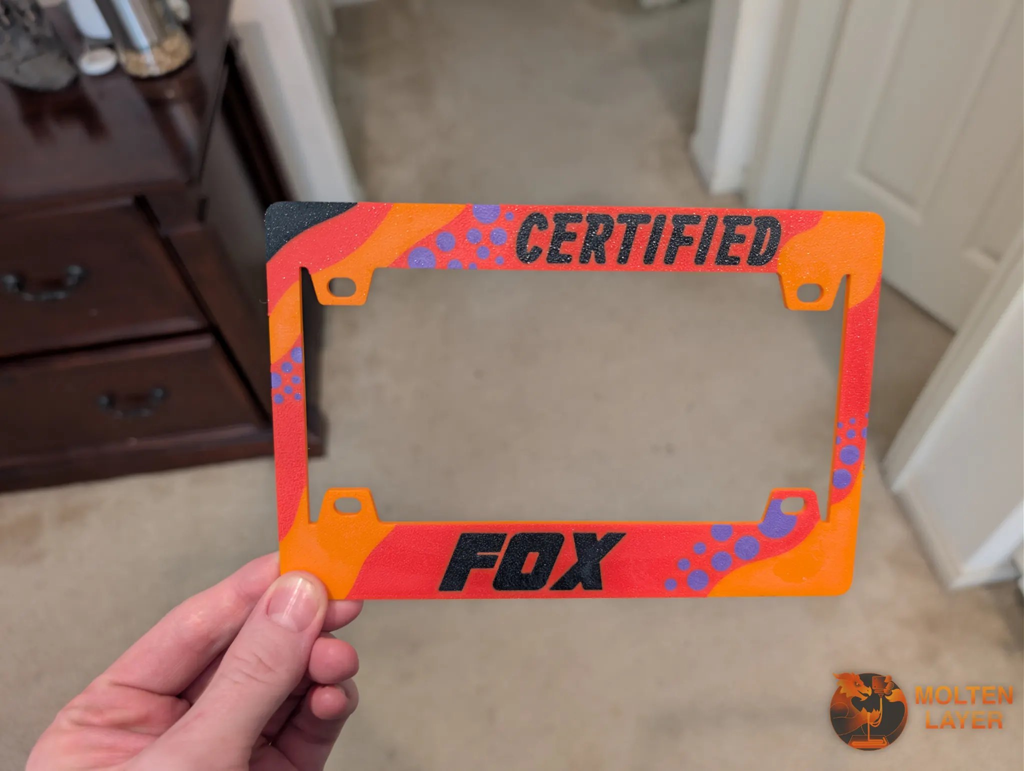 Certified Fox
Black Red Orange Purple