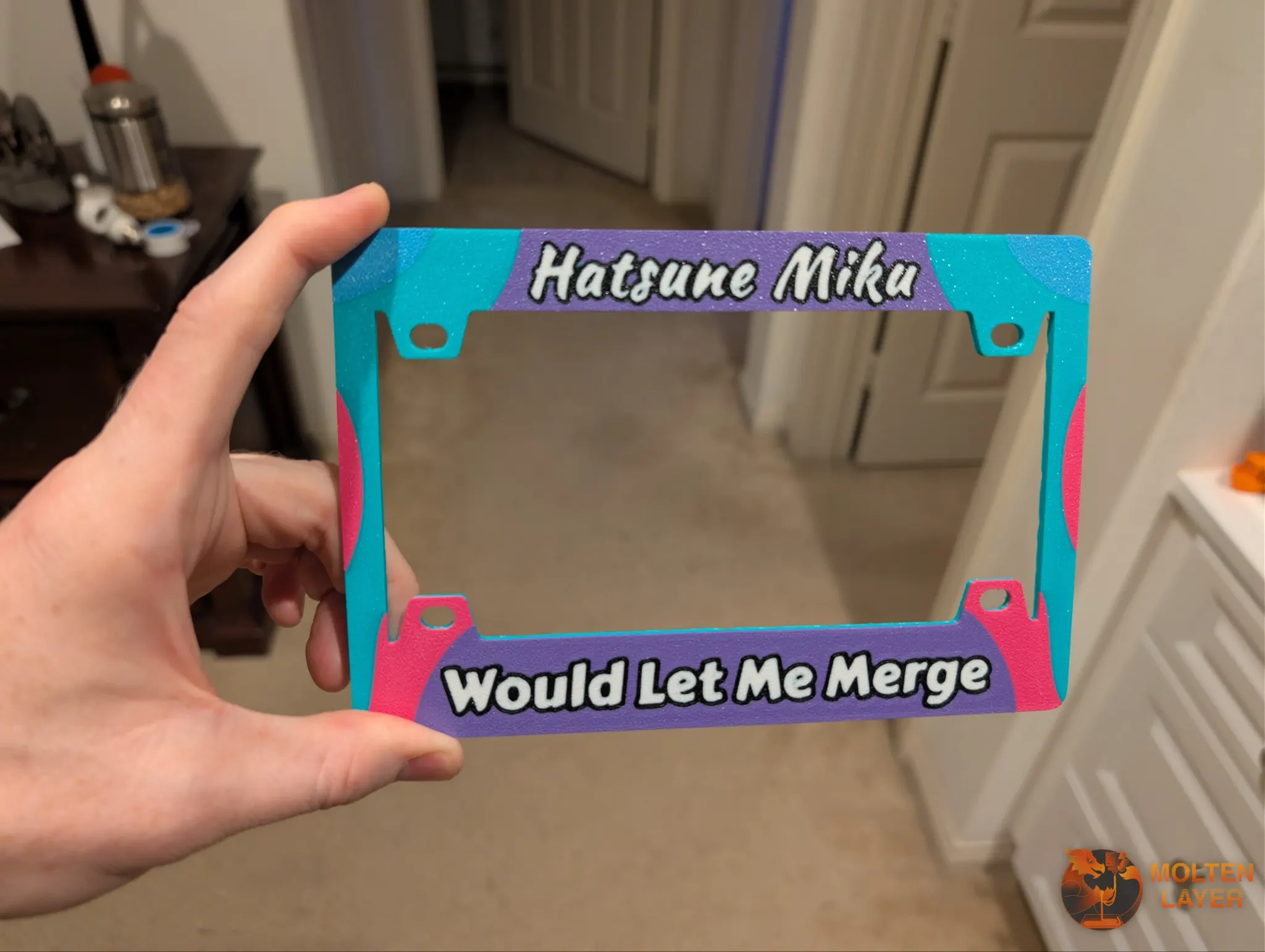 Hatsune Miku Would Let Me Merge
Azure Blue Purple White Black Pop Pink